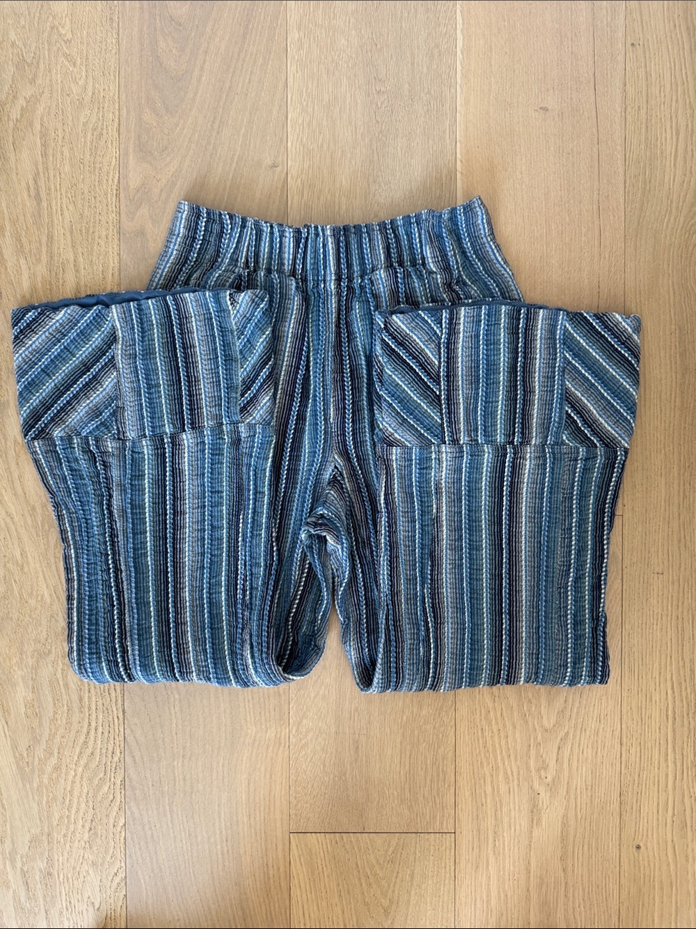 EUC Free People Days End Linen stripe Pants - Picture 2 of 3